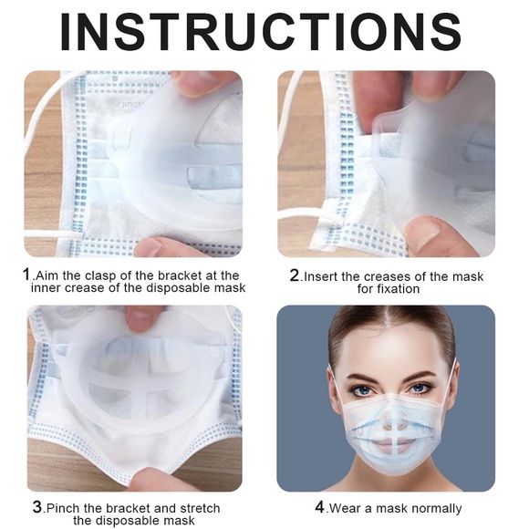 Face mask Bracket 5packs( 25pcs) - Picture 2 of 5